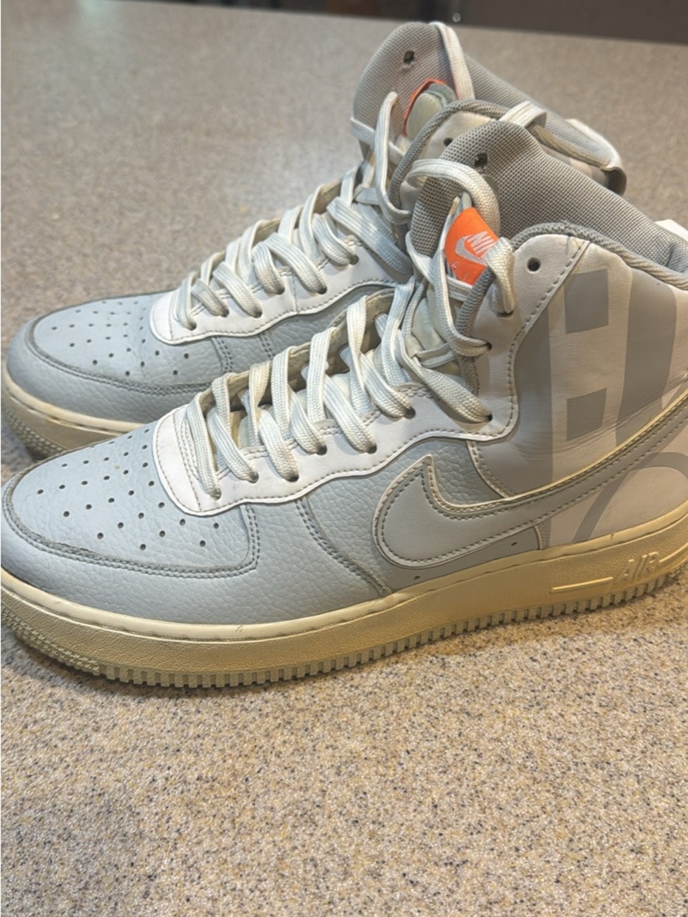 Nike Air Force 1 High Force Logo Pure Platinum Men’s